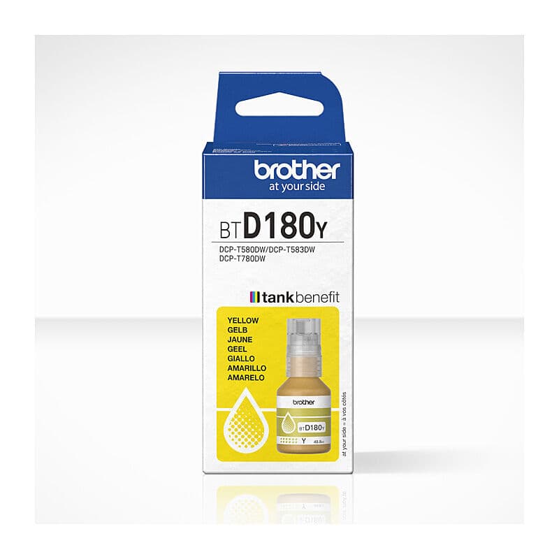 Brother BTD180Y Yel ink Bottle by Brother — Buy at FetchInk Australia