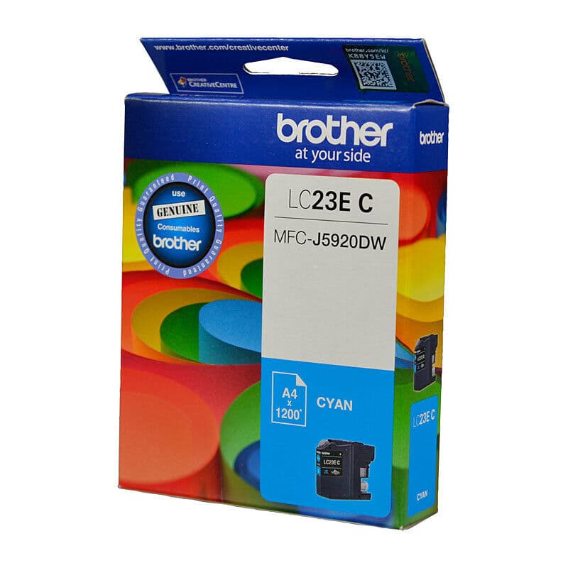 Brother LC23E Cyan Ink Cart by Brother — Buy at FetchInk Australia