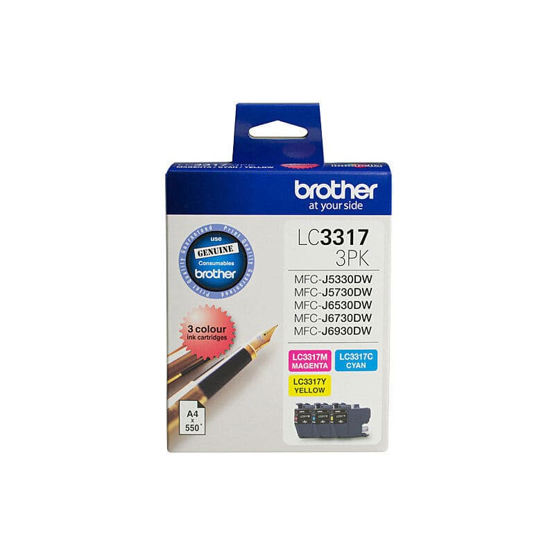 Brother LC3317 CMY Colour Pack by Brother — Buy at FetchInk Australia