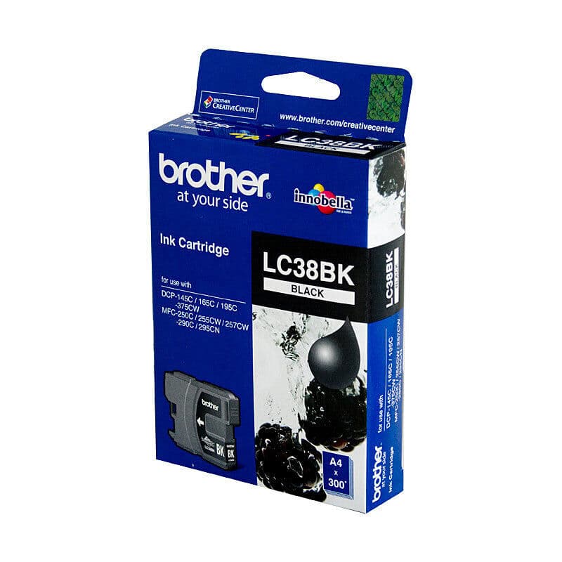 Brother LC38 Black Ink Cart by Brother — Buy at FetchInk Australia