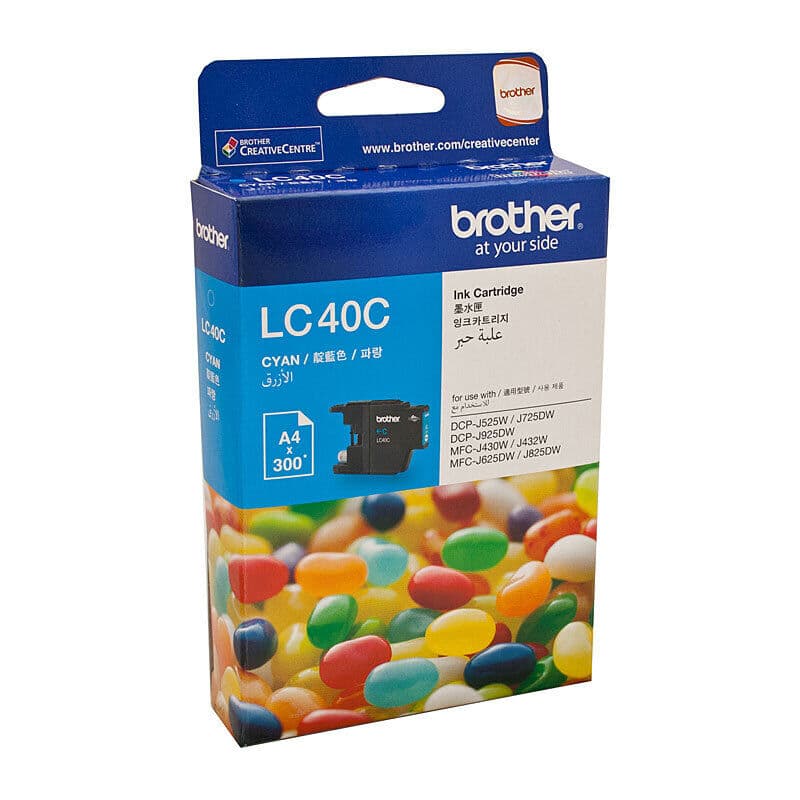 Brother LC40 Cyan Ink Cart by Brother — Buy at FetchInk Australia