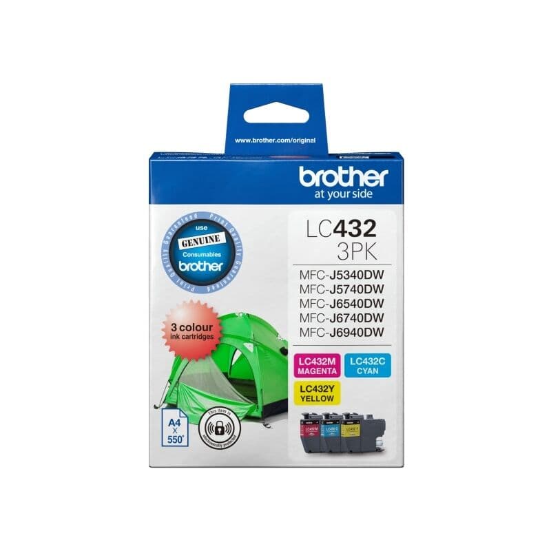 Brother LC432 CMY Colour Pk by Brother — Buy at FetchInk Australia
