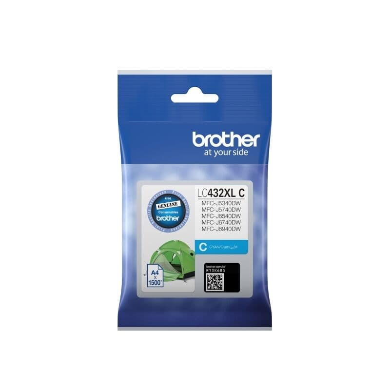 Brother LC432XL Cyan Ink Cart by Brother — Buy at FetchInk Australia