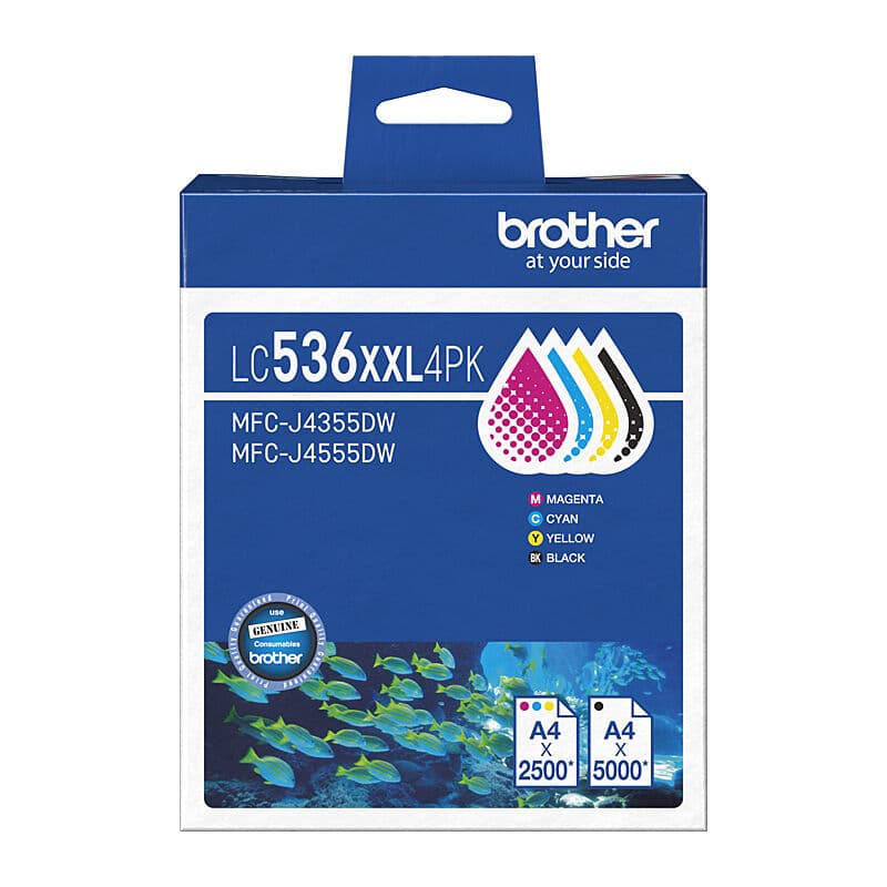 Brother LC-536XXL BCMY Pack