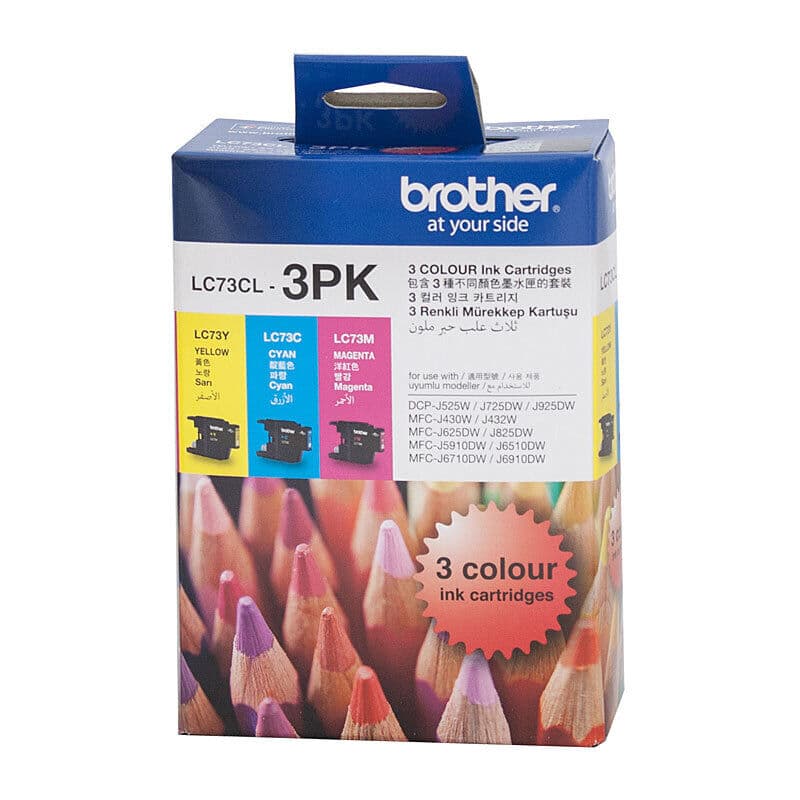 Brother LC73 CMY Colour Pack by Brother — Buy at FetchInk Australia
