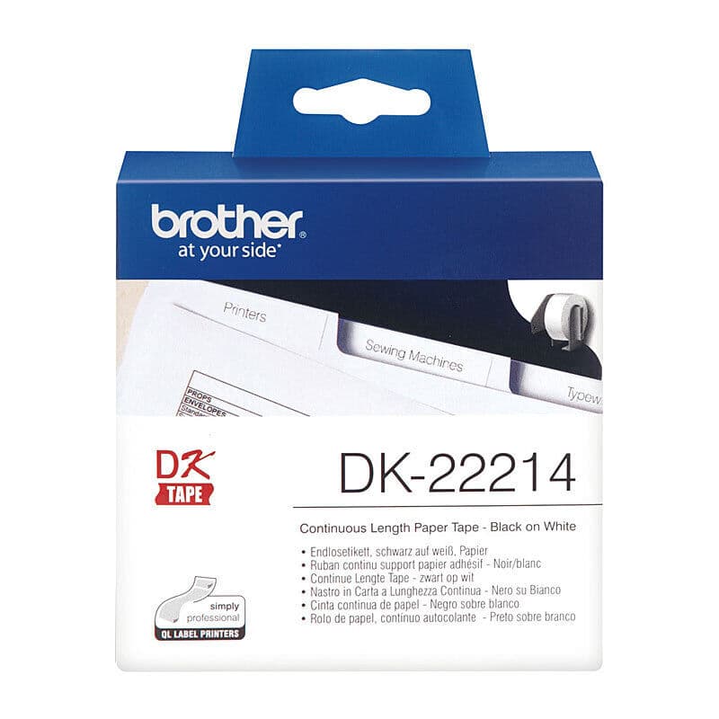 Brother DK22214 White Roll by Brother — Buy at FetchInk Australia