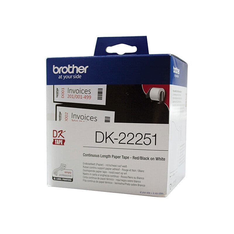 Brother DK22251 White Roll by Brother — Buy at FetchInk Australia