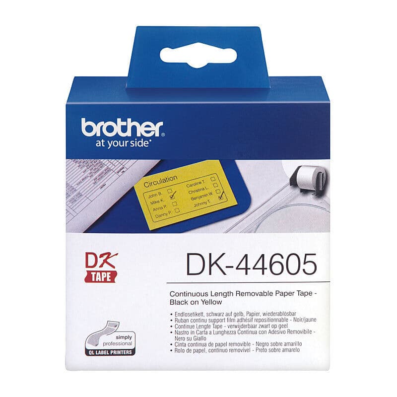 Brother DK44605 Yellow Roll by Brother — Buy at FetchInk Australia