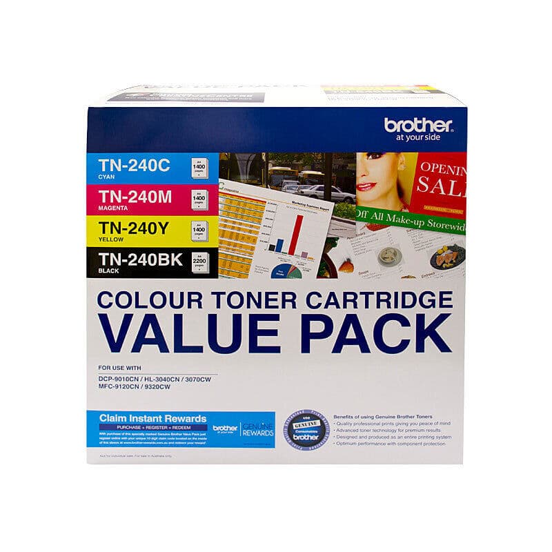 Brother TN240 Colour 4 Pack by Brother — Buy at FetchInk Australia