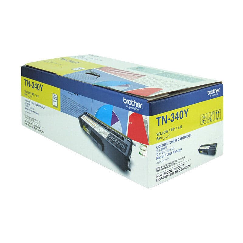 Brother TN340 Yell Toner Cart by Brother — Buy at FetchInk Australia