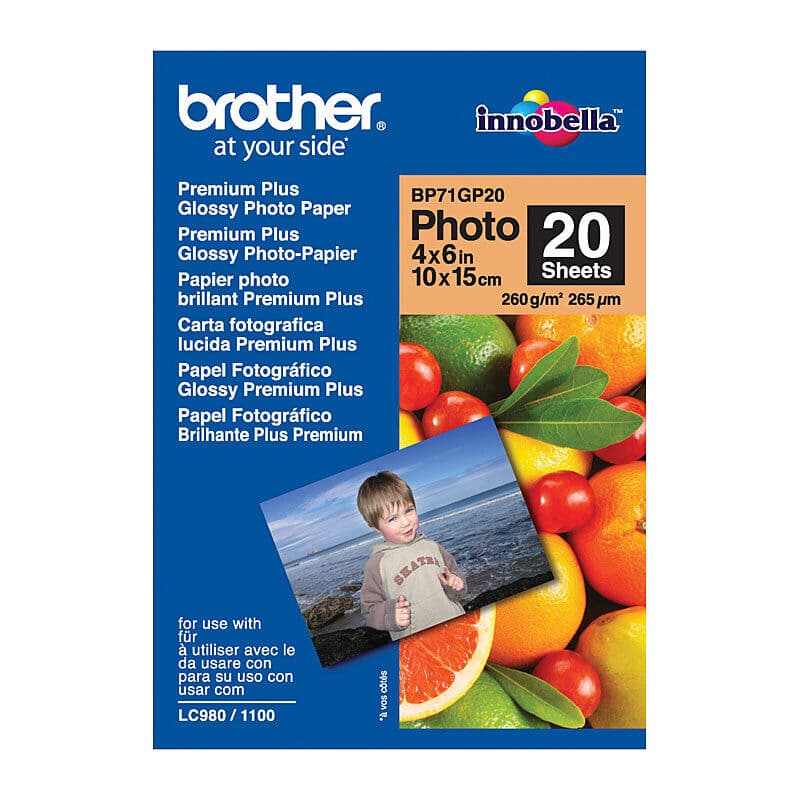 Brother BP71GP20 Glossy Paper by Brother — Buy at FetchInk Australia