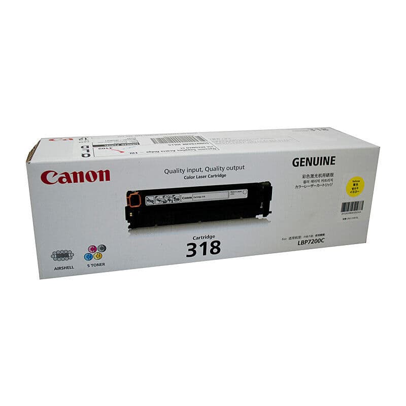 Canon CART318 Yellow Toner by Canon — Buy at FetchInk Australia