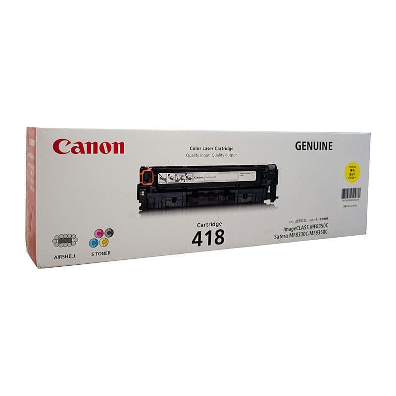 Canon CART418 Yellow Toner by Canon — Buy at FetchInk Australia