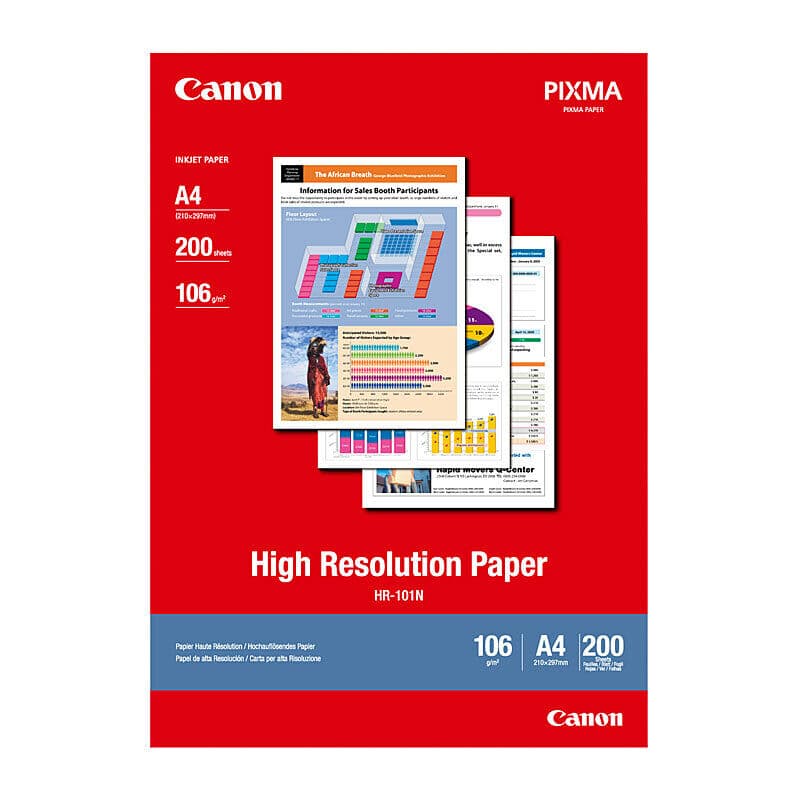 Canon A4 Paper HR-101 200 Pkt by Canon — Buy at FetchInk Australia