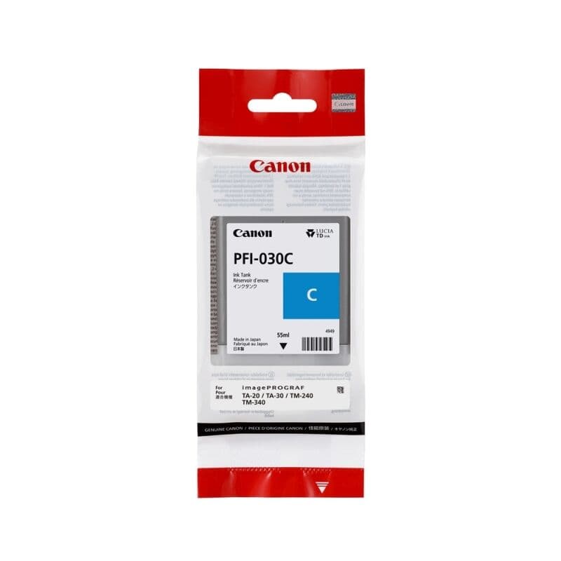 Canon PFI030 Cyan Ink by Canon — Buy at FetchInk Australia