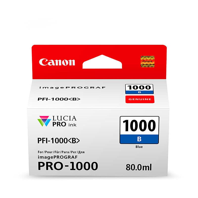 Canon PFI1000 Blue Ink Cart by Canon — Buy at FetchInk Australia