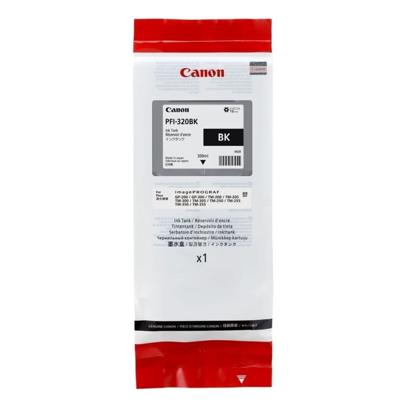 Canon PFI320 Black Ink by Canon — Buy at FetchInk Australia