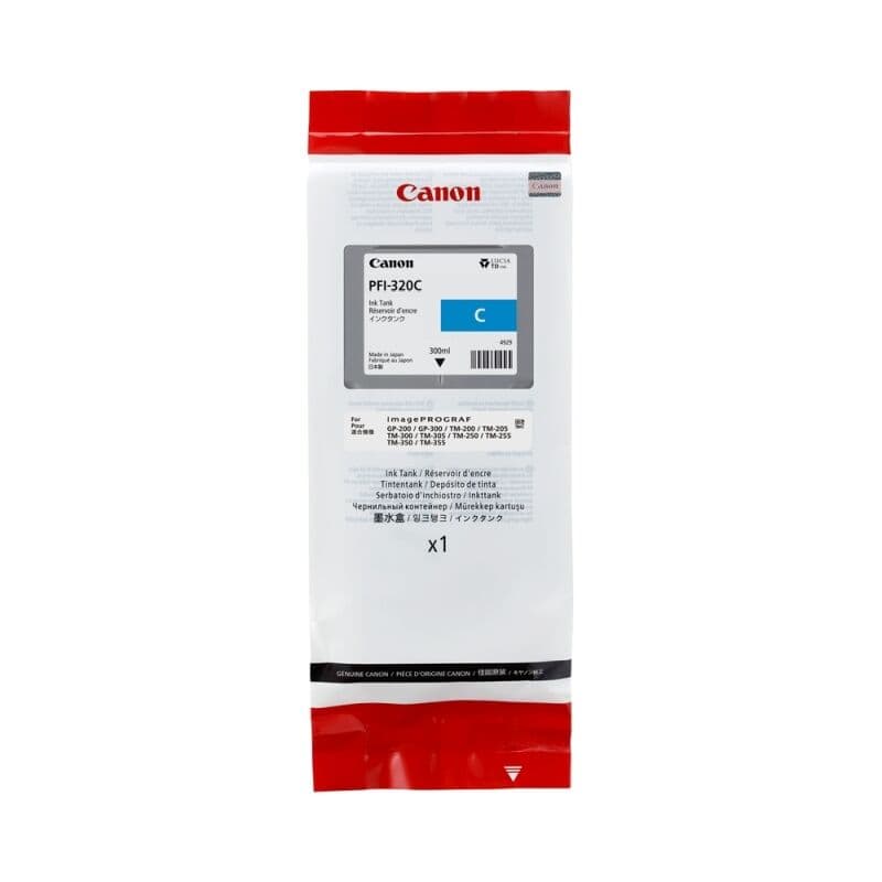 Canon PFI320 Cyan Ink by Canon — Buy at FetchInk Australia