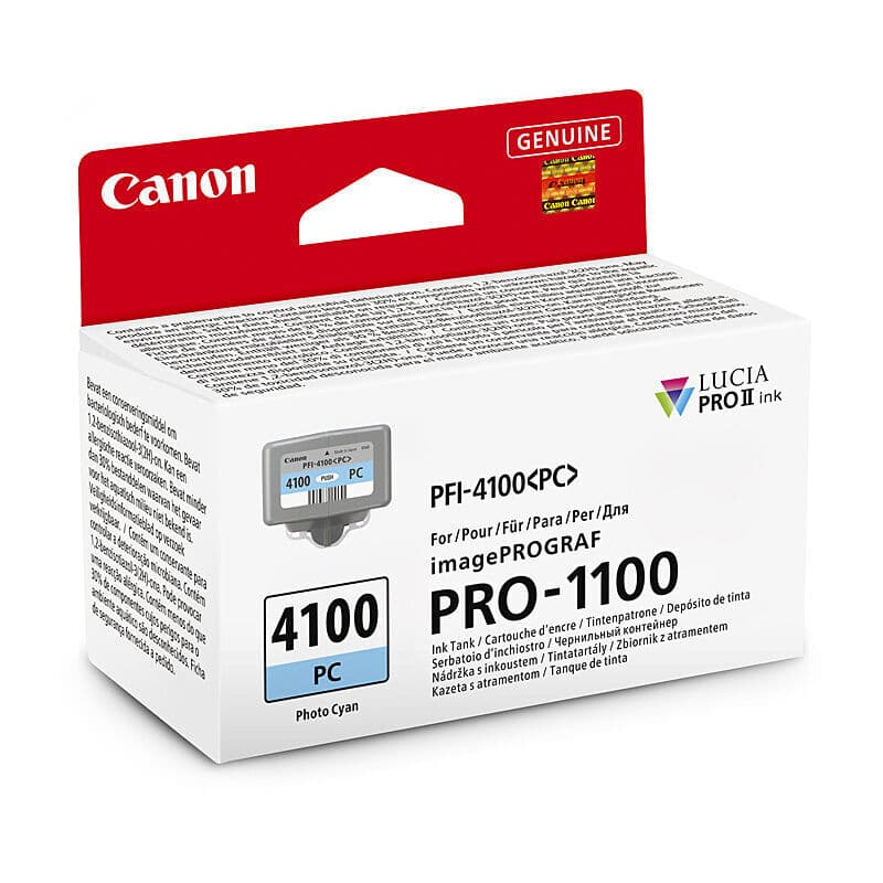 Canon PFI4100 Ph Cyan Ink Cart by Canon — Buy at FetchInk Australia