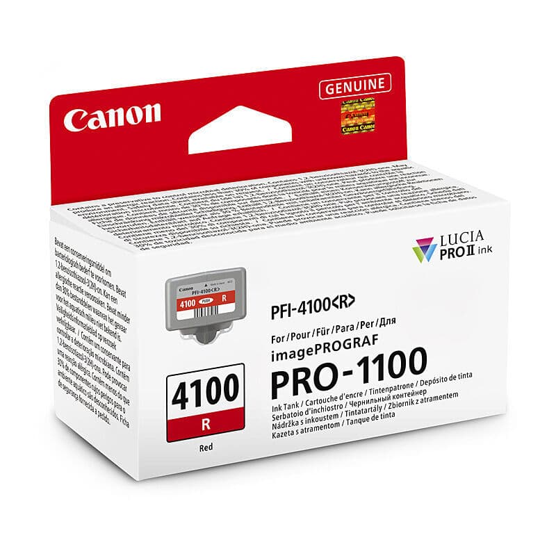 Canon PFI4100 Red Ink Cart by Canon — Buy at FetchInk Australia