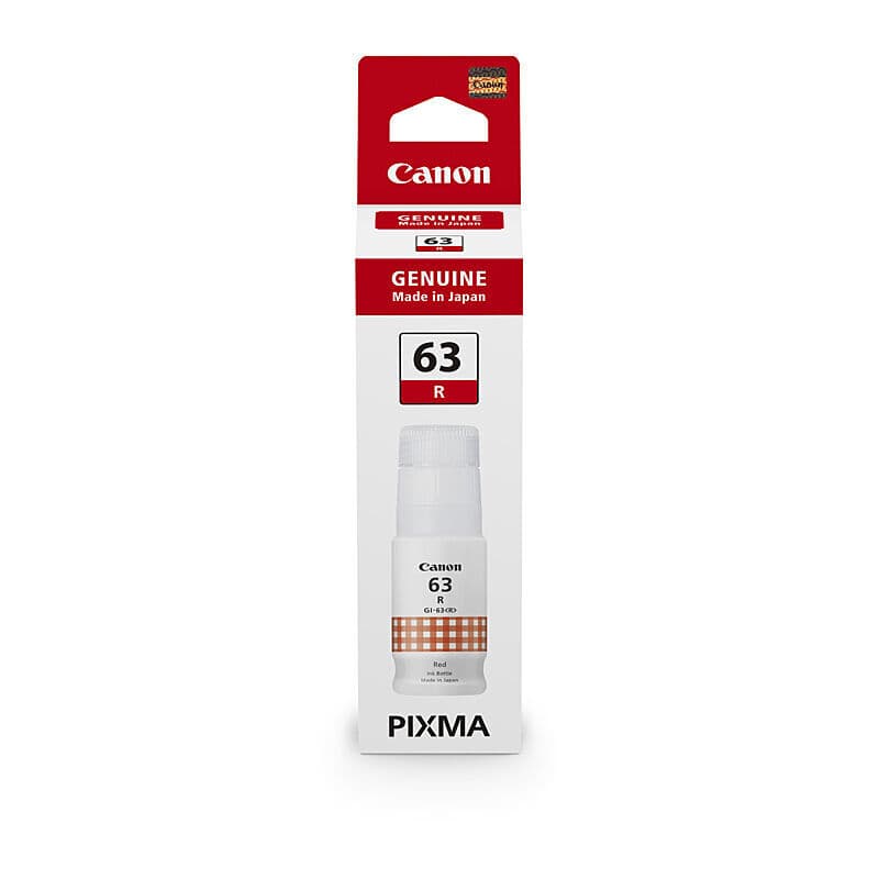 Canon GI63 Red Ink Bottle by Canon — Buy at FetchInk Australia
