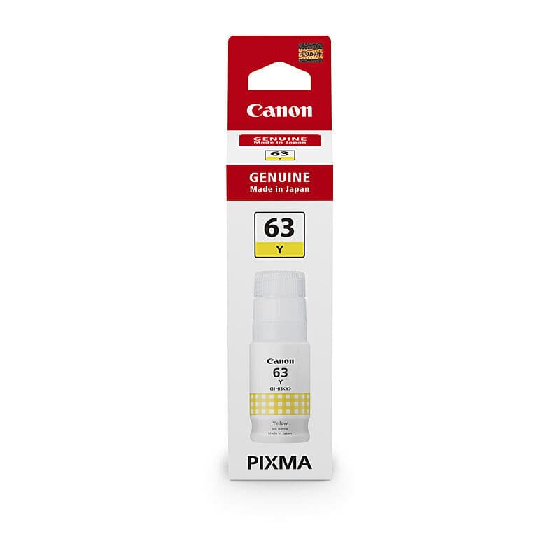 Canon GI63 Yellow Ink Bottle by Canon — Buy at FetchInk Australia