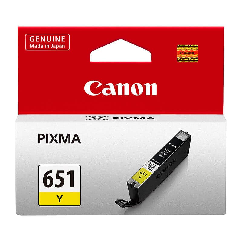 Canon CLI651 Yellow Ink Cart by Canon — Buy at FetchInk Australia