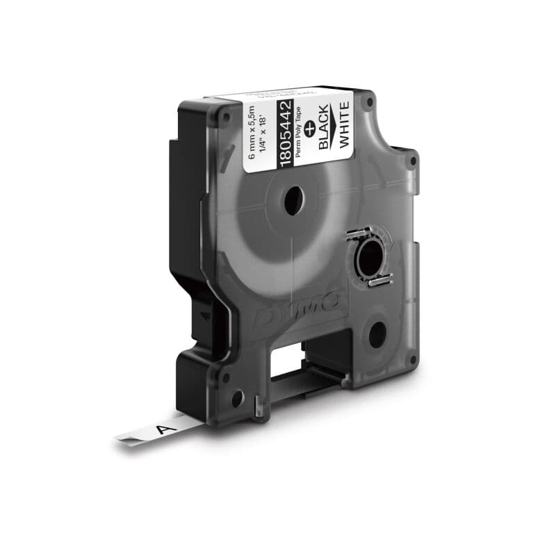 DymoRhino Blk on Wht 6mm Tape by Dymo — Buy at FetchInk Australia