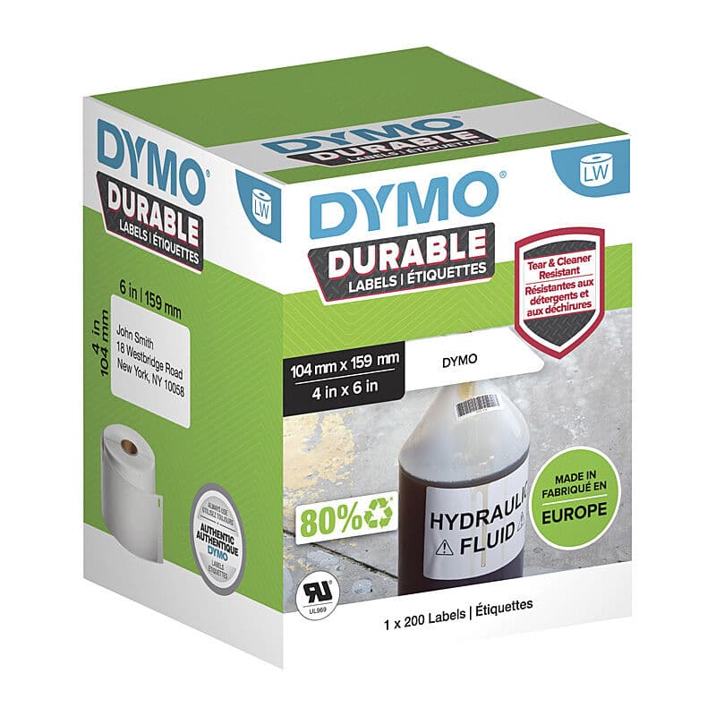 Dymo LW 104mm x 159mm label NP by Dymo — Buy at FetchInk Australia