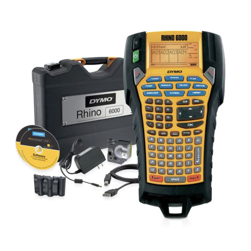 Dymo Rhino 6000+ Industrial Label Maker Hard Case Kit, Dymo, at FetchInk Australia