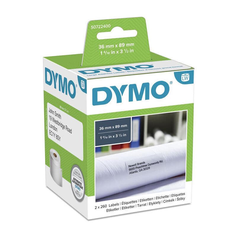 Dymo LW AddressLab 36mm x 89mm by Dymo — Buy at FetchInk Australia