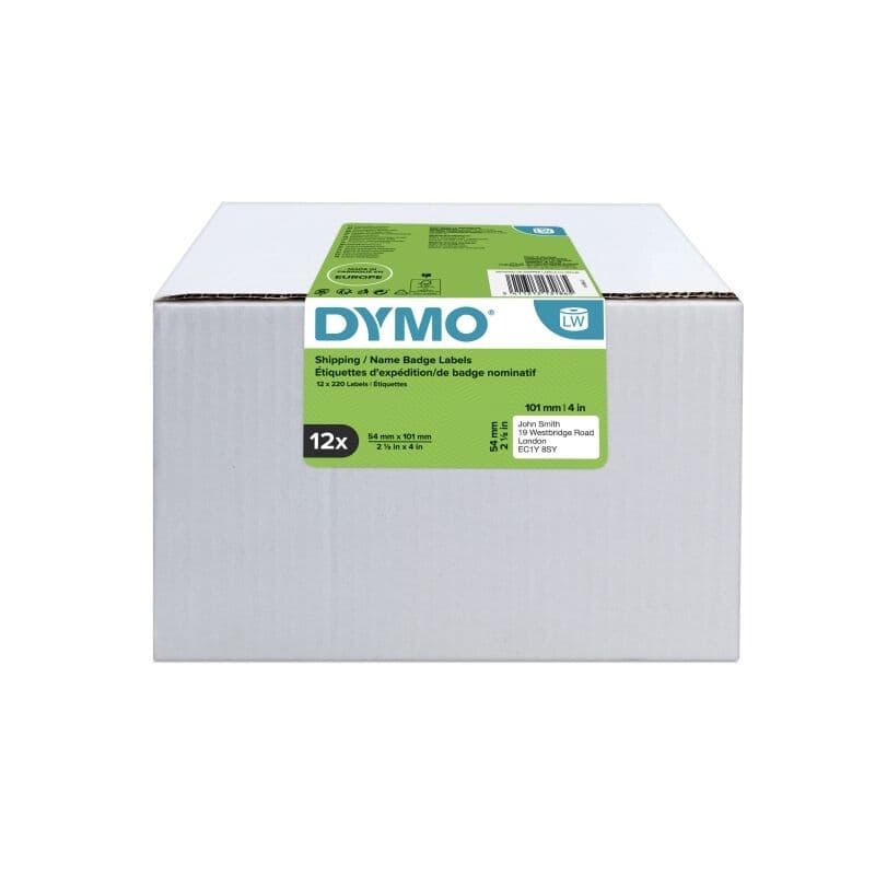Dymo LW Ship Label Bulk 12Roll by Dymo — Buy at FetchInk Australia