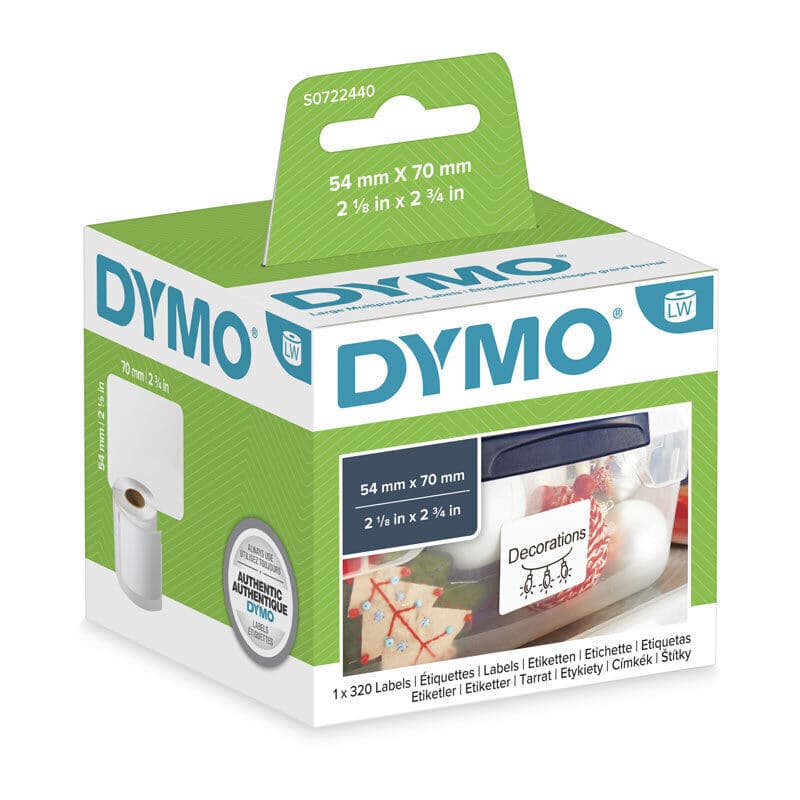 Dymo LW MP Label 54mm x 70mm by Dymo — Buy at FetchInk Australia