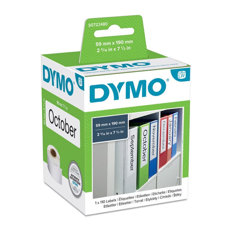 Dymo LW LevrArch Lab 59 x 190 by Dymo — Buy at FetchInk Australia