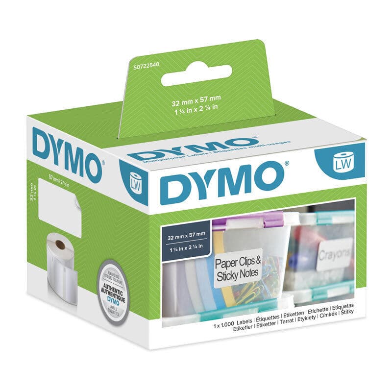 Dymo LW MultiLabel 32mm x 57mm by Dymo — Buy at FetchInk Australia