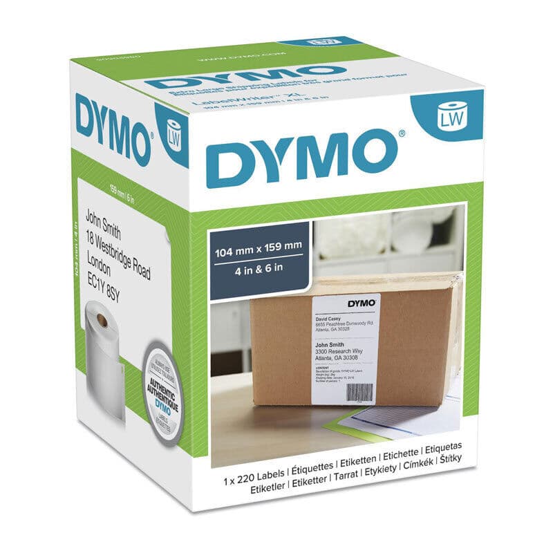 Dymo Ship Label 104mm x 159mm by Dymo — Buy at FetchInk Australia