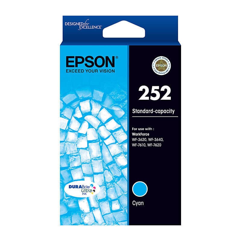Epson 252 Cyan Ink Cart by Epson — Buy at FetchInk Australia