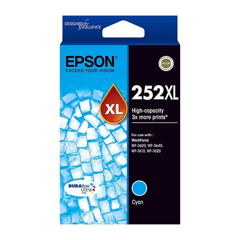 Epson 252XL Cyan Ink Cart by Epson — Buy at FetchInk Australia