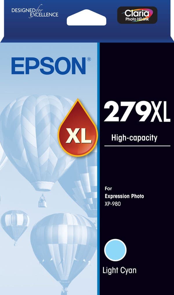 Epson 279XL High Yield Light Cyan Ink Cartridge