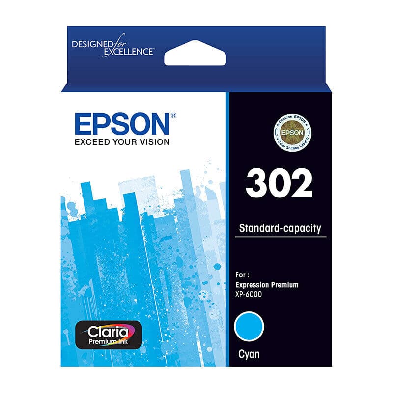 Epson 302 Cyan Ink Cart by Epson — Buy at FetchInk Australia