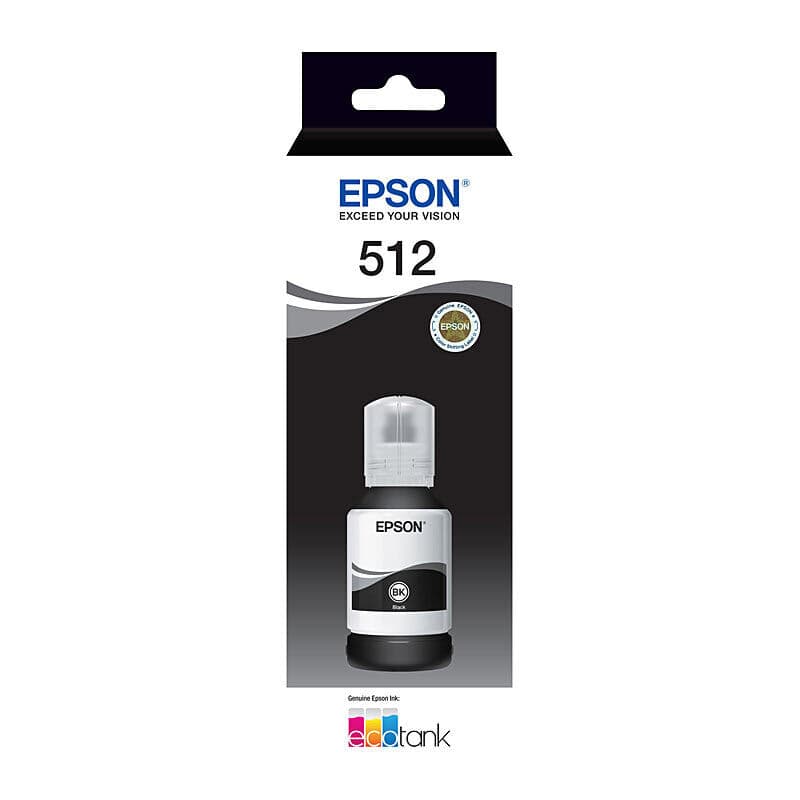 Epson T512 Blk EcoTank Bottle by Epson — Buy at FetchInk Australia