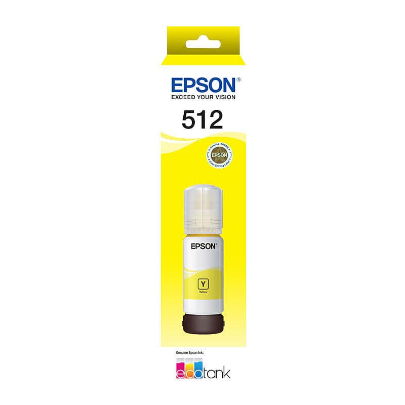 Epson T512 Yell EcoTank Bottle by Epson — Buy at FetchInk Australia