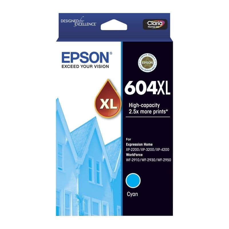 Epson 604XL Cyan Ink Cart by Epson — Buy at FetchInk Australia