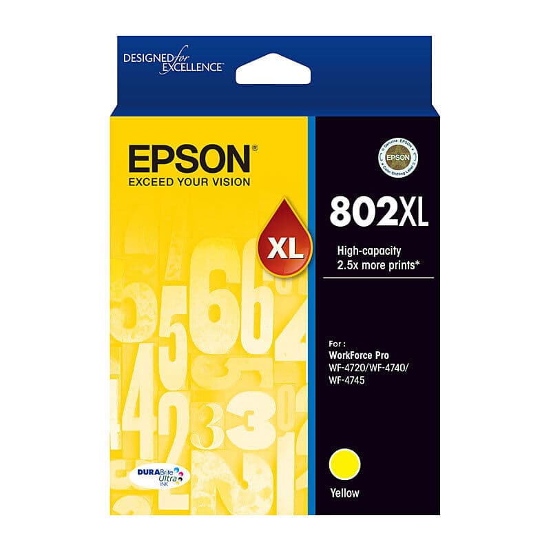 Epson 802XL Yellow Ink Cart by Epson — Buy at FetchInk Australia