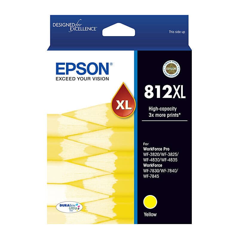 Epson 812XL Yellow Ink Cart by Epson — Buy at FetchInk Australia