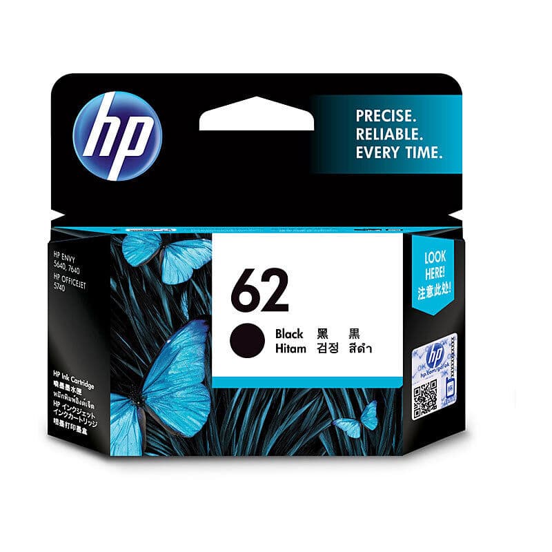 HP #62 Black Ink C2P04AA by HP — Buy at FetchInk Australia