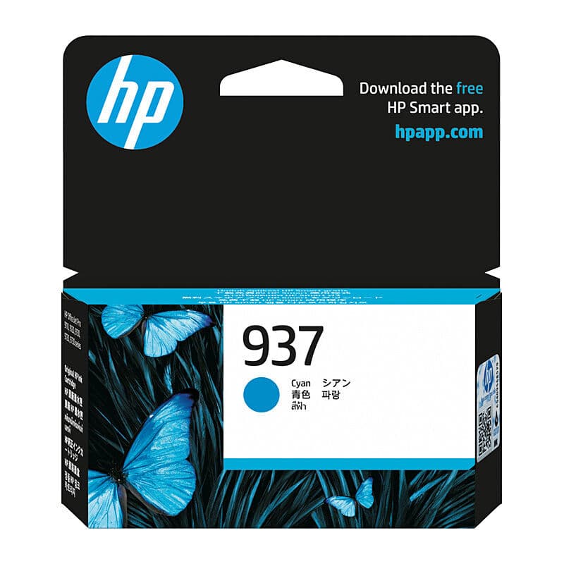 HP #937 Cyan Ink 4S6W2NA by HP — Buy at FetchInk Australia