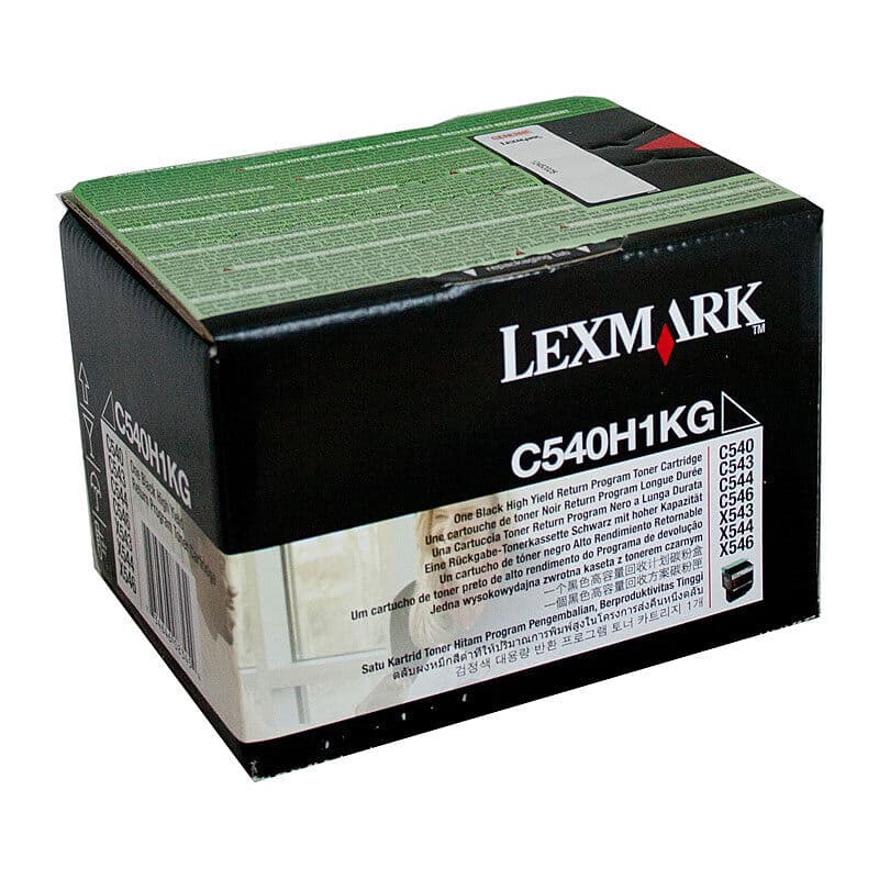 3-Pack Lexm C540H1KG Black Toner