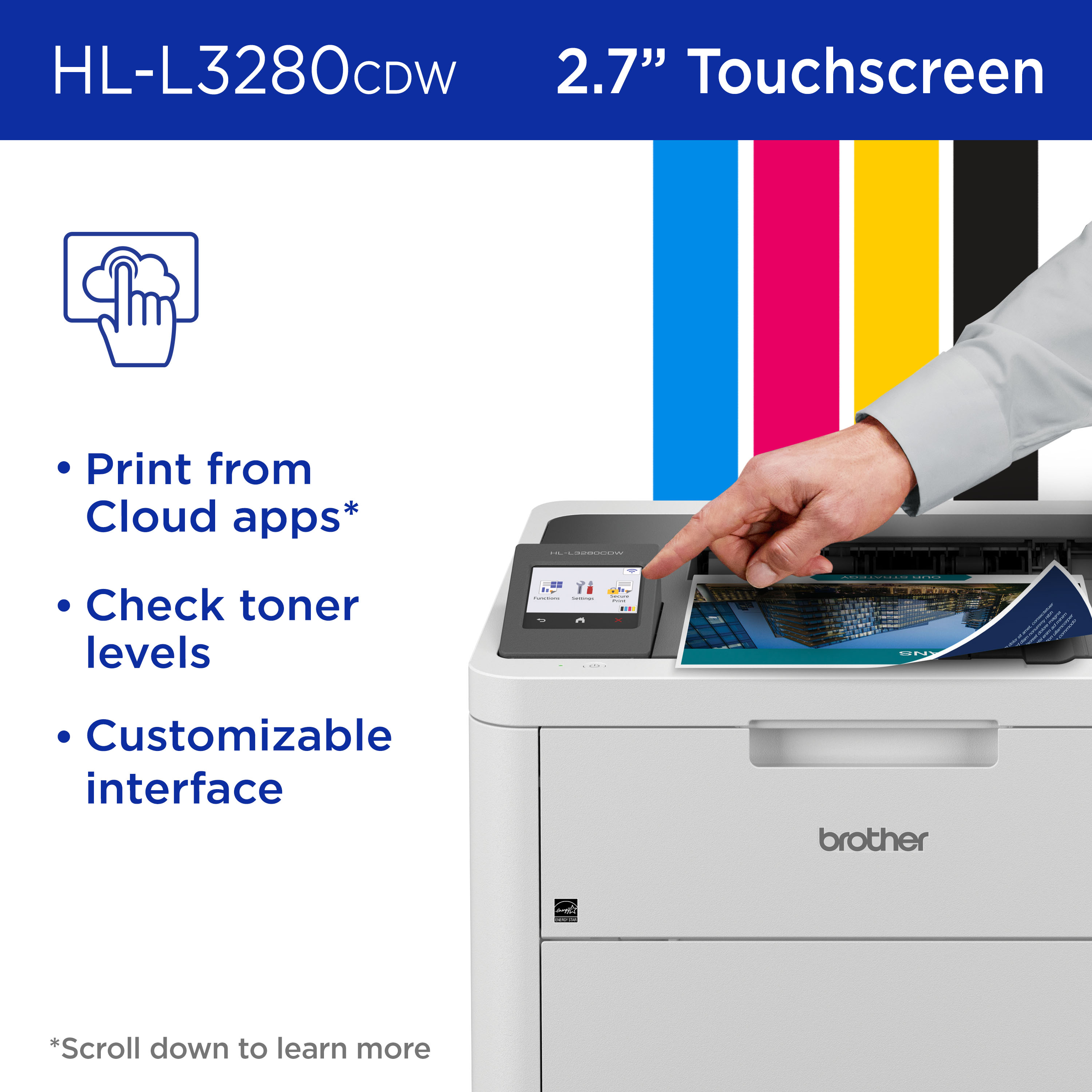 Brother HL-L3280CDW printer — compatible cartridges available