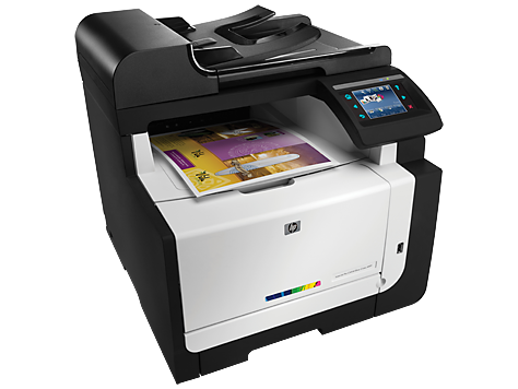 HP LaserJet Pro CM1415fnw printer — compatible cartridges available